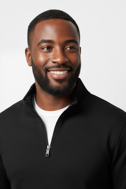 Quarter Zip Pullover Sherpa Lined